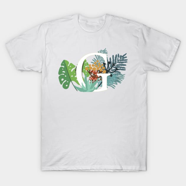 Plant Letter G T-Shirt by HiPolly